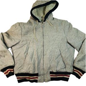 Vintage 1970s Grais Sherpa lined wool jacket coat medium